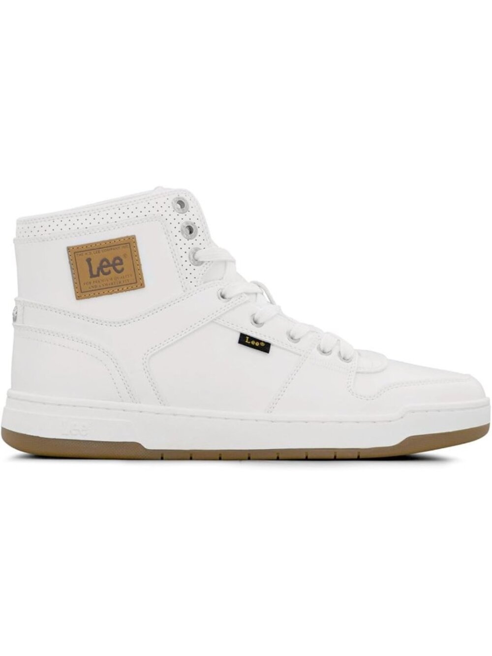 Men's Retro Court Sneakers - Stylish Hi-Top, Comfortable, Trendy Footwear - Picture 9 of 9